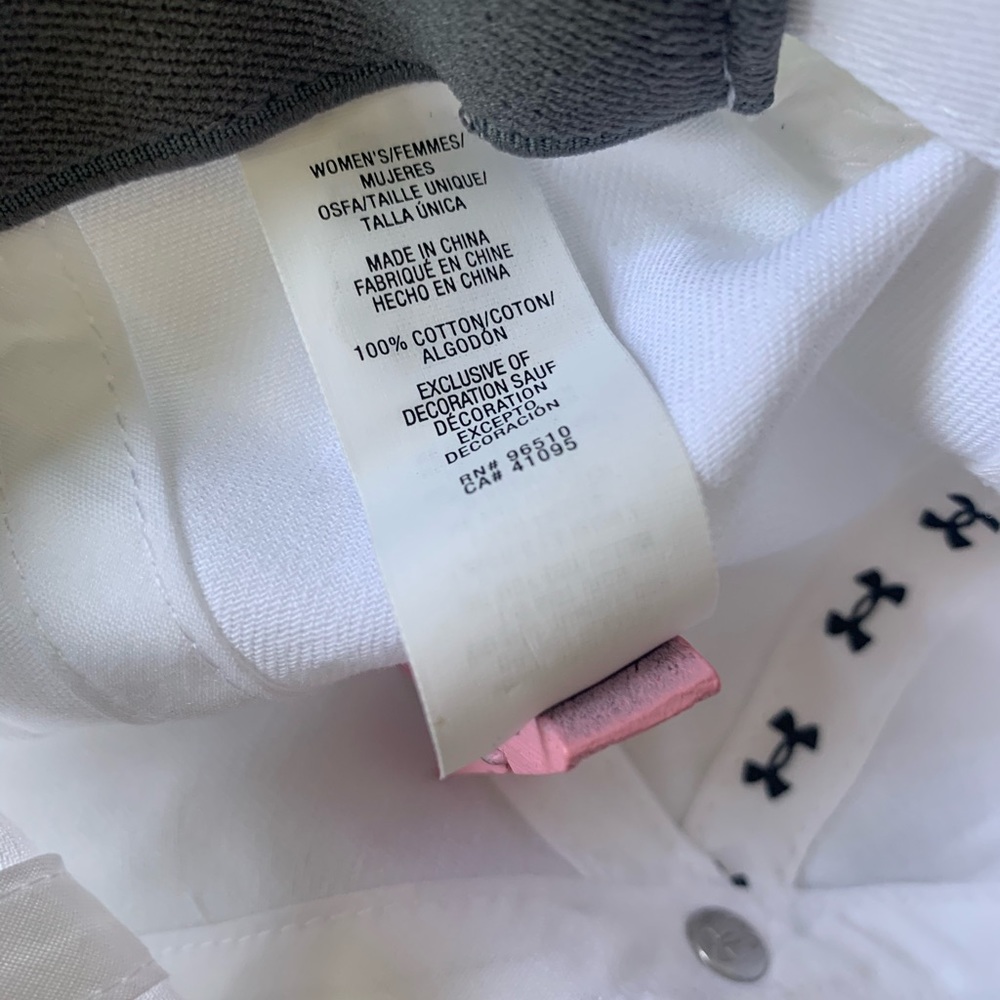 NEW Under Armour Women’s White Chino Hat 1295126 - Picture 7 of 9